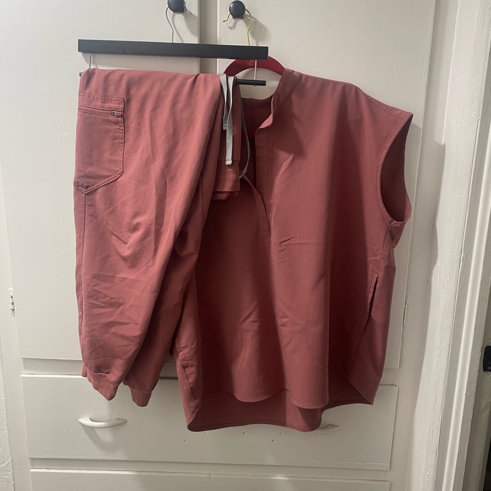 Mauve figs set Rafaela top, high waist Zamora bottom